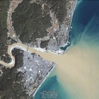 グーグル、台風の傷あと残る紀伊半島の衛星写真を公開 画像