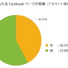 Facebookページ保有企業、ちゃんと活用しているのは約42％……ビー・オー・スタジオ調べ 画像