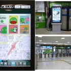 JR西日本・茨木駅で、デジタルサイネージの実証実験……鉄道駅で55インチ・タッチパネルを初採用 画像