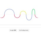 今日の“Googleロゴ”は周波数示すアニメ、ハインリヒ・ヘルツの生誕記念  画像