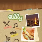 写真や音楽でつながるアプリ「ally」……アップデート 画像