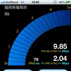  iPhone向け通信速度測定アプリ公開……RBB TODAY SPEED TEST 画像