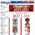 漫画全巻ドットコム、2012年ベスト1000を発表 画像
