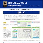 【東京マラソン2013】ランナーの位置情報と速度記録　ウェブで提供 画像