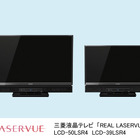 三菱電機、Blu-rayレコーダ内蔵液晶テレビ「REAL LASERVUE」新モデル……赤色に加え青色/緑色用LEDを新搭載 画像