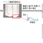 富士通、冊子の見開き画像の歪みを補正する技術を開発……“裁断しないスキャン”を可能に 画像