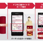 ドコモとVisa、日本で初めてモバイルに特化したプリペイドカードサービスを開始 画像