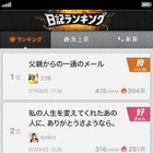 mixi、コミュニティ・メッセージ・日記ランキングに特化したアプリ3本を同時公開 画像