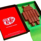 世界500個・日本10個限定の“Androidロボット型KIT KAT”、イー・アクセスのキャンペーンに登場 画像