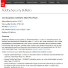 「Adobe Flash Player」に複数の脆弱性　アップデート 画像