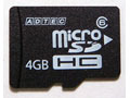 アドテック、完全防水仕様のClass6対応microSDHCカード4GBモデル 画像