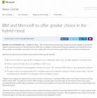 IBMとマイクロソフト、それぞれのクラウドでエンタープライズ・ソフトを相互提供 画像