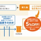 J:COM電力、2016年4月より一戸建て向け提供を開始 画像