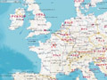 goo地図、日本語表記の世界地図・市街図と地図全画面表示が利用可能に 画像