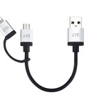 Lightning/microUSB両方に対応したUSBケーブル……10cmから1.8mまで3種類 画像