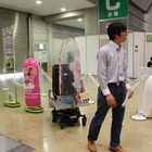 【レジャー＆サービス産業展】人に自動追従するロボット「カルガモ隊」 画像