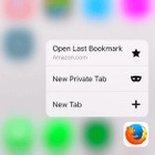 iOS版Firefox、バージョンアップで「3D Touch」に対応 画像