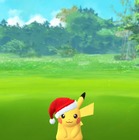 ポケモンGOにサンタ姿のピカチュウが出現！ 画像