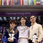 羽生結弦＆宇野昌磨のメダル獲得に有名人から祝福多数 画像