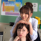 橋本環奈&岡崎紗絵のシャボン玉で遊ぶオフショット動画に「かわいすぎる」の声 画像