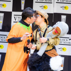 ダチョウ倶楽部、フェイスシールド越しの“キス芸”を初披露! 画像
