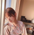 雪平莉左の浴衣美人ショットにファン「色っぽい」「似合いすぎです！」 画像