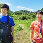 カエル好きで有名な入江聖奈選手、「池の水ぜんぶ抜く大作戦」に緊急参戦 画像