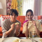 『理想ノカレシ』オフショ公開！大政絢＆佐藤大樹が餃子作り、堀未央奈＆小宮璃央がギャルピースショット 画像