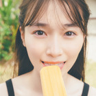 櫻坂46・守屋麗奈、アイスキャンディを可愛くペロり 画像