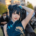 【コスプレ】チャイナドレスを着たスラリとした優美な姿はトップの威厳十分！『ブルアカ』竜華キサキのコスプレイヤーに注目 画像