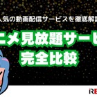 アニメ見放題数を比較！人気の動画配信サービス14選【2025年5月最新】 画像