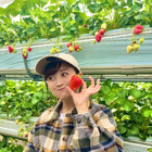 小松彩夏、いちご狩り＆いちごスイーツ堪能！「甘くて新鮮な苺をお腹いっぱいいただきました」 画像