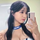 韓国の人気チアガール、目のやり場に困るピンク私服姿に反響続々！満開の桜にも負けない圧巻美貌【PHOTO】 画像