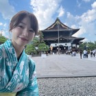 桜井日奈子、浴衣で長野の夏満喫「んもぅ蕎麦おいしすぎ」 画像