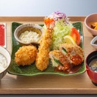 大戸屋、「福アゲ三昧定食」1月8日より数量限定販売！大海老フライ＆豚ヒレかつ＆かにクリームコロッケを一度に味わえる 画像