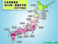 桜前線北上中〜大分、宮崎、静岡で開花、東京都心は24日ごろと予想 画像