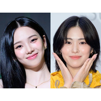 系統の違う美女の2SHOTにK-POPファン歓喜！“親友”aespa・カリナ＆ITZY・リュジンの写真が話題 画像