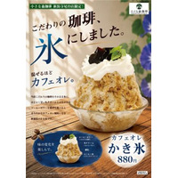 コーヒーをそのまま凍らせて削る！新感覚「カフェオレかき氷」新潟寺尾台店限定で登場 画像