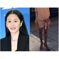 「骨のように細い」「具合が悪そう」韓国女優、パリで見せた“激ヤセ”姿に心配の声 画像