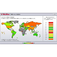 今もっとも危険な国別ドメインは「ベトナム（.vn）」だった……マカフィー、ワースト世界分布を発表 画像