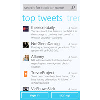 Windows Phone 7向けTwitter公式ソフトが公開 画像