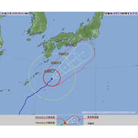 台風14号、明日夜に上陸のおそれ……関東でも強い雨に注意 画像