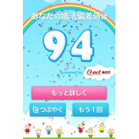 ゲームを楽しみながら“婚活偏差値”がわかるiPhoneアプリ 画像