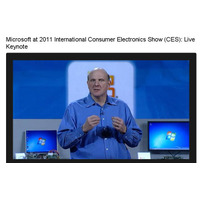 【CES 2011】米マイクロソフト、基調講演でARMアーキテクチャー対応の次期Windowsをデモ 画像