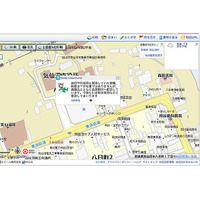 【地震】マピオン、地図上に被災地域の自治体のTwitterのつぶやきを表示 画像