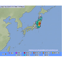 【地震】12日14時7分頃発生の地震、震源地は福島県浜通りで震度6弱　 画像