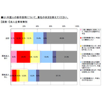 大企業の8割が外国人の新卒採用に積極姿勢……インテリジェンス調べ 画像