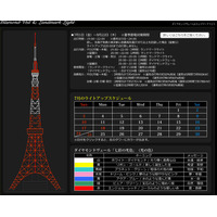 東京タワーも節電型ライトアップに！ 画像