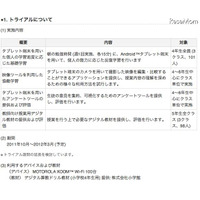 KDDI、横浜市の小学校でAndroidタブレットを用いたトライアルを実施 画像