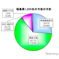 福島県の被害甚大地域、7割超の企業「継続見通し立たず」 画像